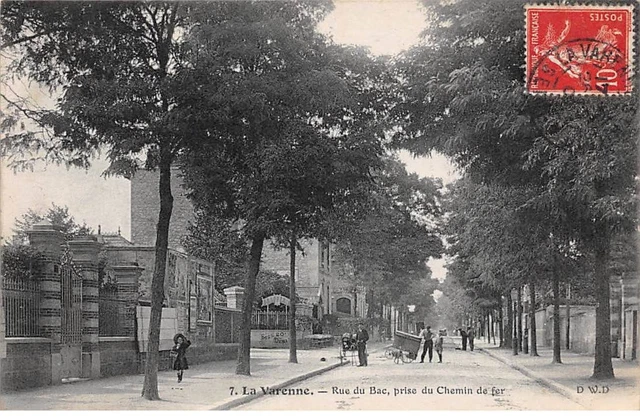 94 - LA VARENNE - SAN49560 - Rue du Bac - Prise du Chemin de Fer