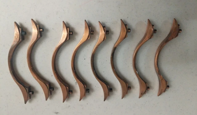 Knobs Metal Drawer Pull Lot 8 Salvage Hardware Farmhouse Country Decor Barn
