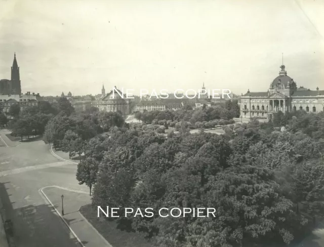 Strasbourg 1904 Kaiserplatz place République Bas-Rhin 18 x 24 cm