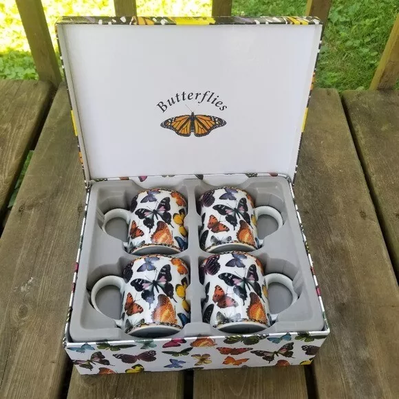 Cardew Design England Butterfly 12oz Mug Gift Set