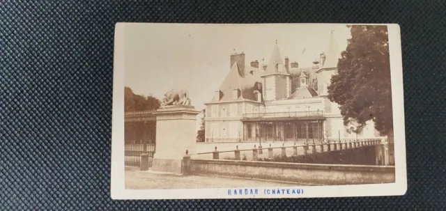 CDV photo Château RANDAN 1870, owned by the Orléans family 