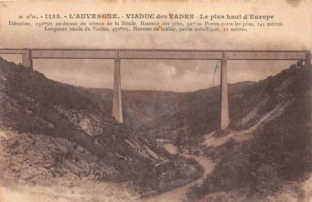 VIADUC DES FADES - Le plus haut d'Europe - L'AUVERGNE