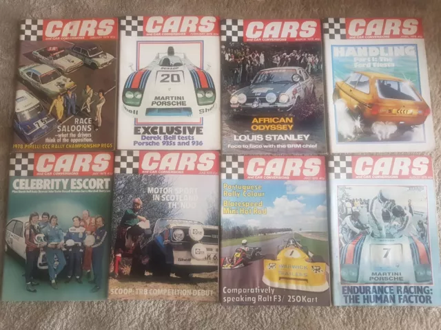 RARE! 1978 CAR and CAR CONVERSIONS (TripleC) mags - JAN to AUG - 8 x ISSUES!