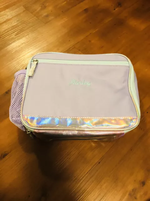 Pottery Barn Kids Mackenzie Cold Pack Lunch Bag  Lavender Monogram Marley