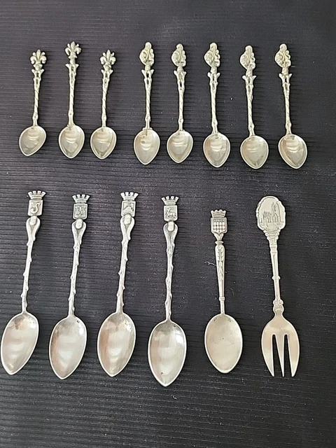 6 Petites fourchettes & cuillères à entremets métal argenté uniplat