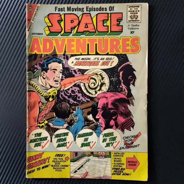 1959 Space Adventures Charlton Comic Book #30