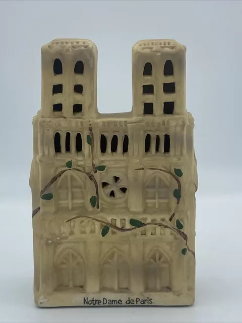 Vintage Notre Dame de Paris Ceramic Souvenir Piece