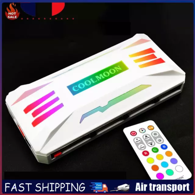 RGB Controller 4Pin PWM 5V 3Pin ARGB Fan Remote Control (White) FR