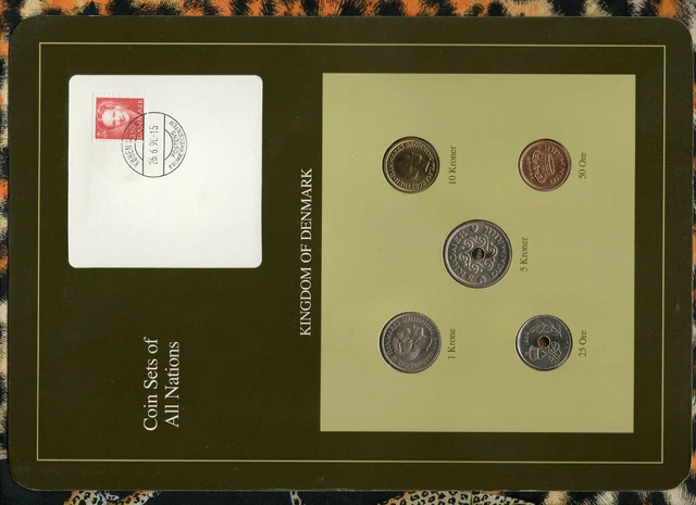 Coin Sets of All Nations Denmark 1988-1990 UNC 1,10 Kroner 1989 5 Kroner 1990