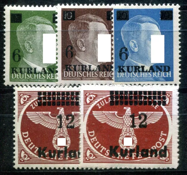 Besetzung Ii Wk Kurland 1945 1-4A,B ** Postfrisch Tadellos Satz(F6767