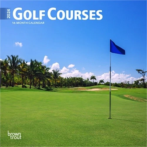 GOLF COURSES 2024 Mini 7x7 (Calendar) 10.30 PicClick