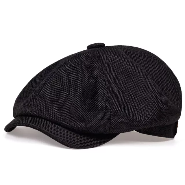 Gorro Informal Para Hombre Boina Estilo Salvaje Octogonal Unisex Primavera Otoño