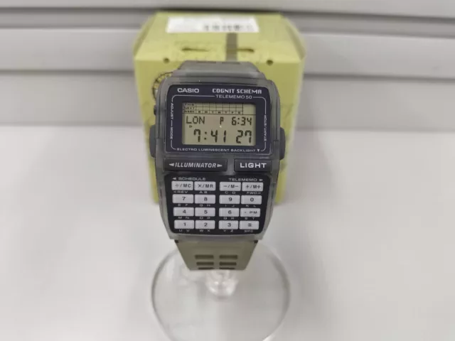 CASIO DW-63CS-8T Data Bank Quartz Resin Digital Men's Watch Used Good Condition