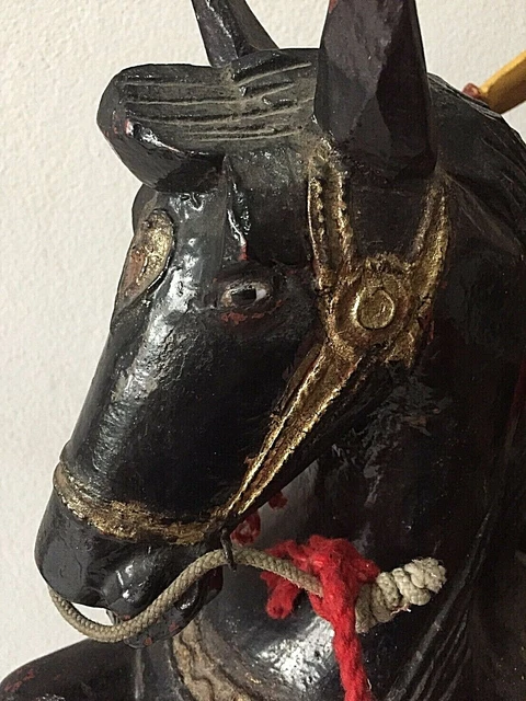 Antique Burmese Nat riding Horse figure 4