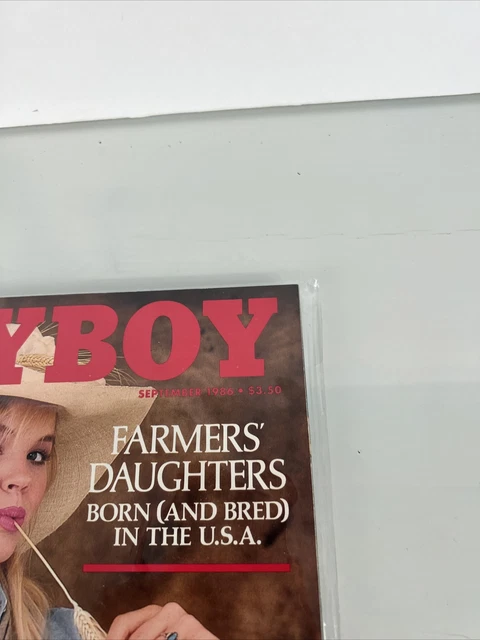 PLAYBOY MAGAZINE VINTAGE September 1986 - REBEKKA ARMSTRONG C/F