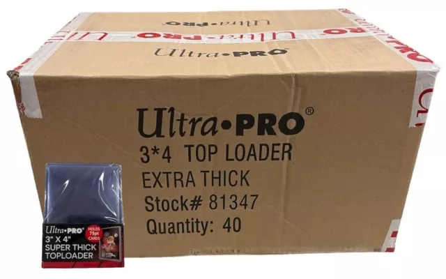 Ultra Pro 3x4 75pt Toploaders 81347 Extra Thick New Top Loaders