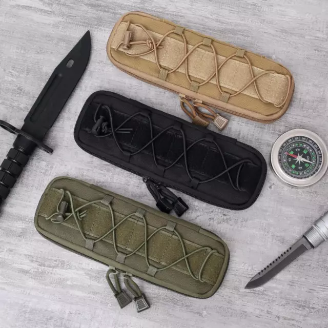 MILITARY MOLLE POUCH Tactical Knife Pouches Small Waist Bag EDC Tool ...