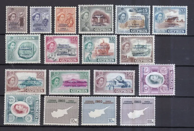 Zypern postfrisch Auswahl aus den Jahrgänge Von 1960 bis 1997