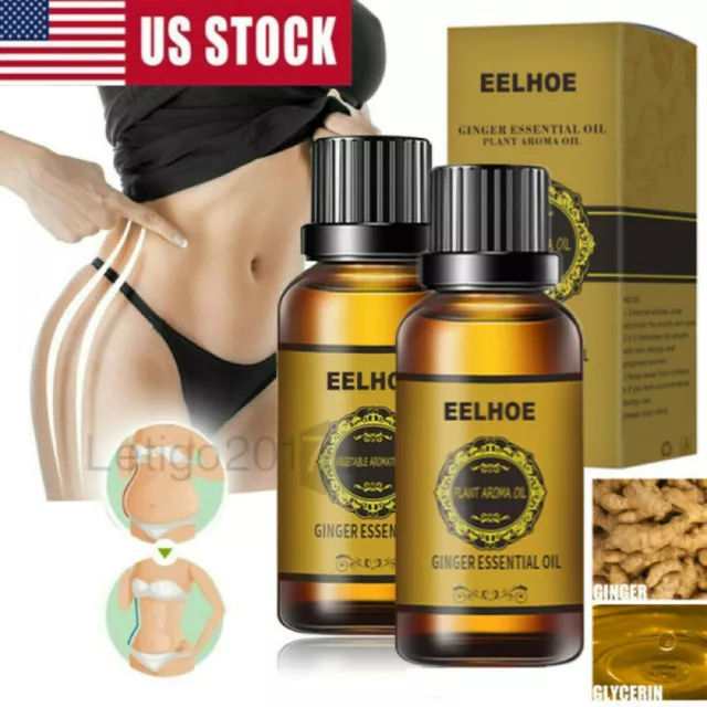 Belly Lymphatic Drainage Ginger Essential Oil Natural Plant Body Massage Essence