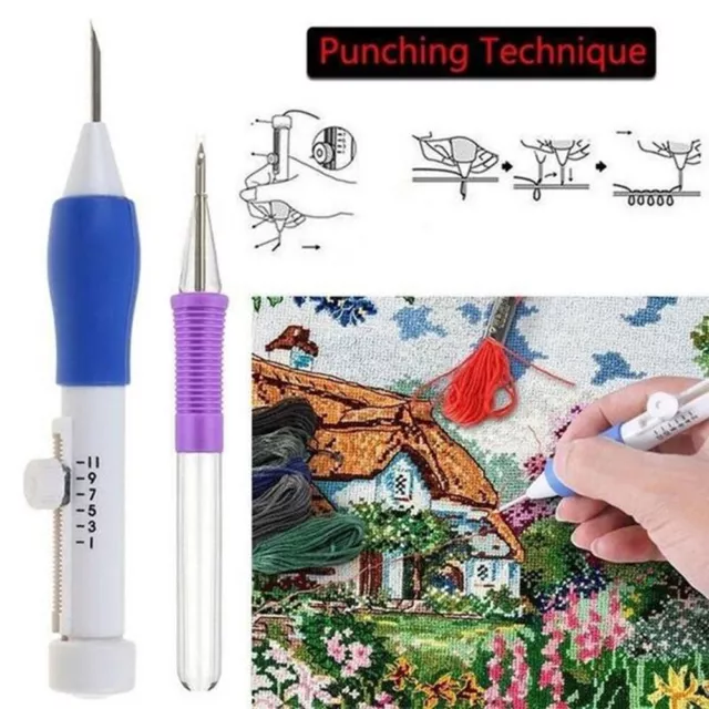 Embroidery Punch Needle Kit Stitching Tool Embroidery Pen Set Knitting Sewing