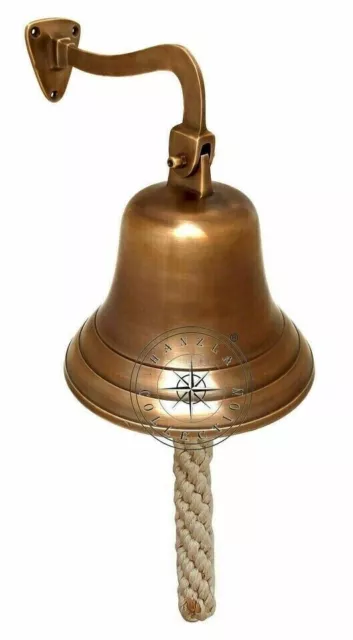 Brass Ship Bell 6" Antique Finish Nautical Boat's Maritime Bell New Decor Gift