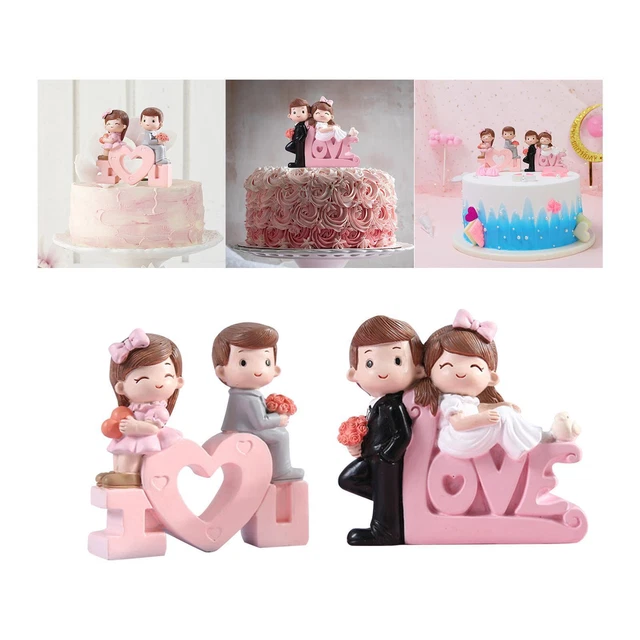 Résine Couple Statue Mignon Présent Cuisson Décor Durable Ornements Figurine