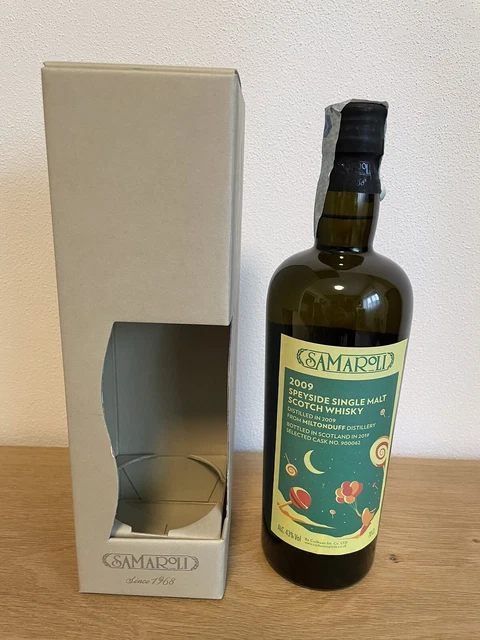 Miltonduff Samaroli 2009 Speyside Single Malt Scotch Whisky