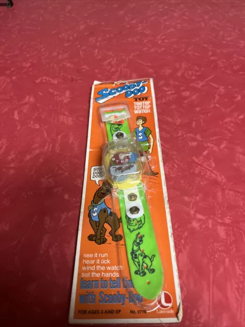 VINTAGE  Scooby Doo SEE-SAW TEETER TOTTER WATCH  By  LAKESIDE  MERRY TOYS  NEW