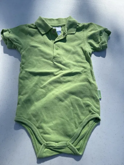 baby boy clothes Size 24 Months Baby Bgosh Romper One Piece Shorts Green Oshkosh