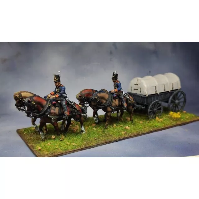 Napoleonische 28 mm britische Wagen und Ständer - Waterloo Wargames Sammler 2