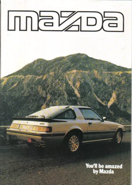 Mazda Range 323 626 929 RX7 1985 Original All Model UK Sales Brochure