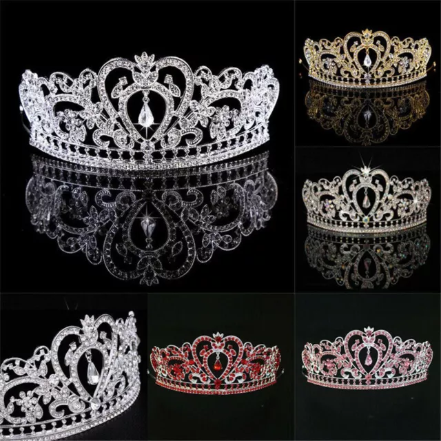 Bridal Queen Princess Crystal Crown Headband Hair Tiara Hair Accessories