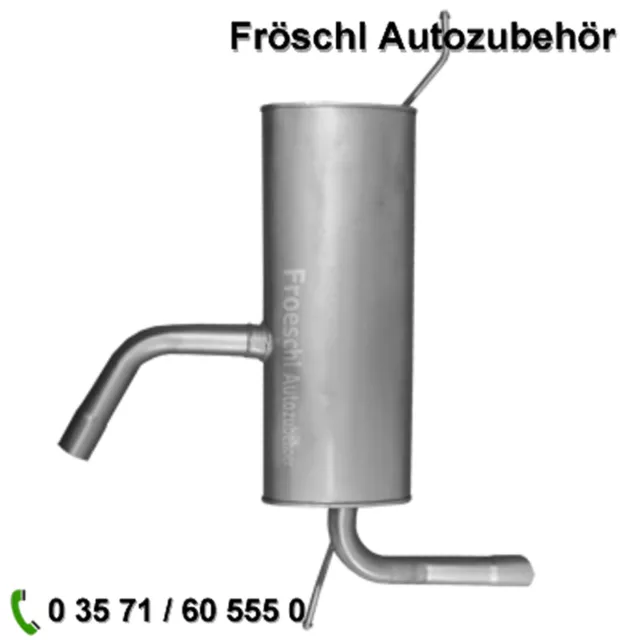 für Seat Altea Leon 1,6 1,9 TDI 5P1 1P1 Endtopf Auspuff Auspuffanlage o*