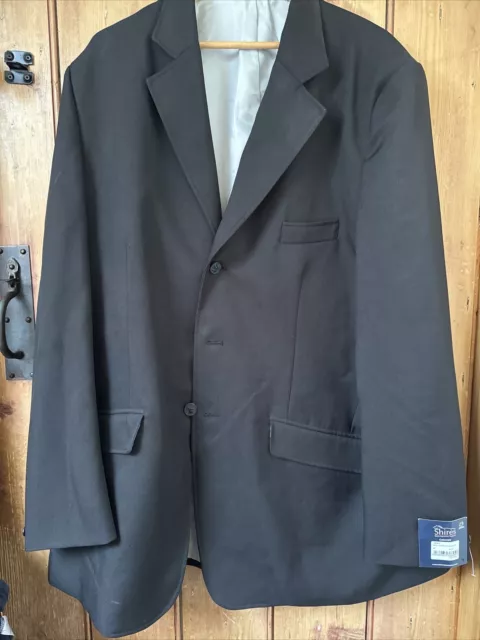 BNWT Shires Men’s Black Jacket Show Riding Jacket 48”