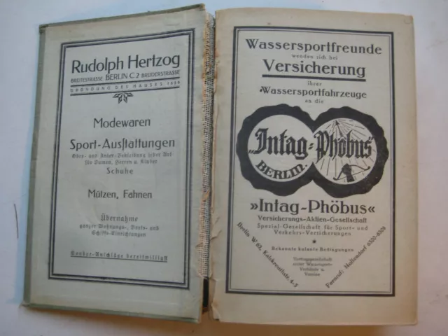 Keller Wasser-Wanderführer 1925 Ostdeutschland Hip Hip Hurra Straube's Havelland 3