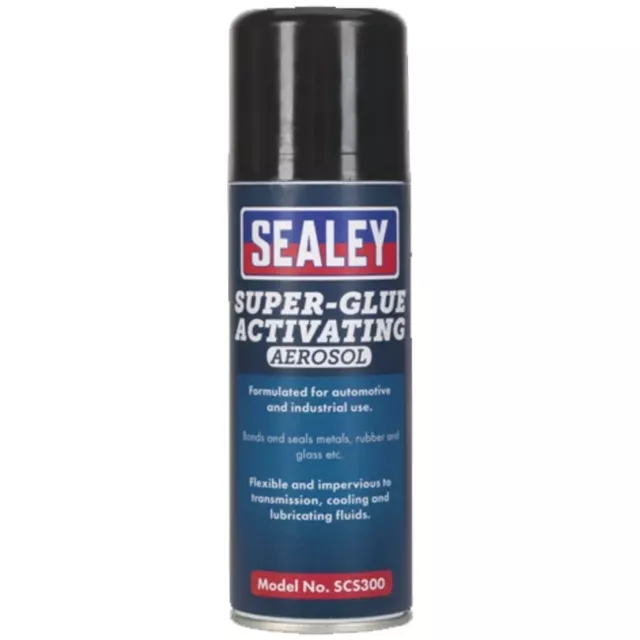 Sealey SCS300S Aerosol attivante super colla 200 ml singolo
