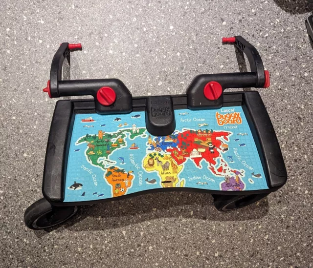 Lascal Maxi BuggyBoard, World Map Edition Anti-Slip Platform Buggy Board