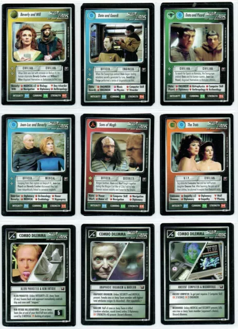 Star Trek Ccg Enhanced Premiere, Complete Set Of 21 Cards