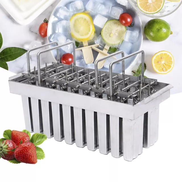 Ice Cream Stick Molds 20 Pcs Ice Pop Lolly Popsicle Holder Home Stainless Steel