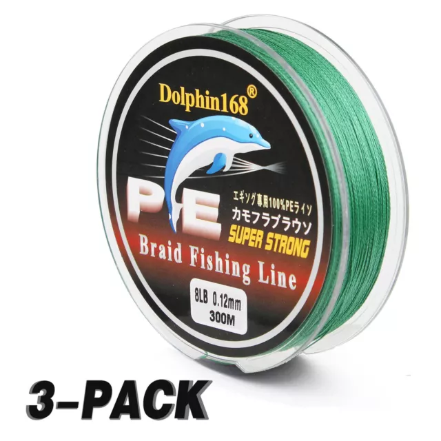 [Abrasion Resistant] 300M 500M Braided Bass/Fly Fishing Line [BIG FISH CATCHER]