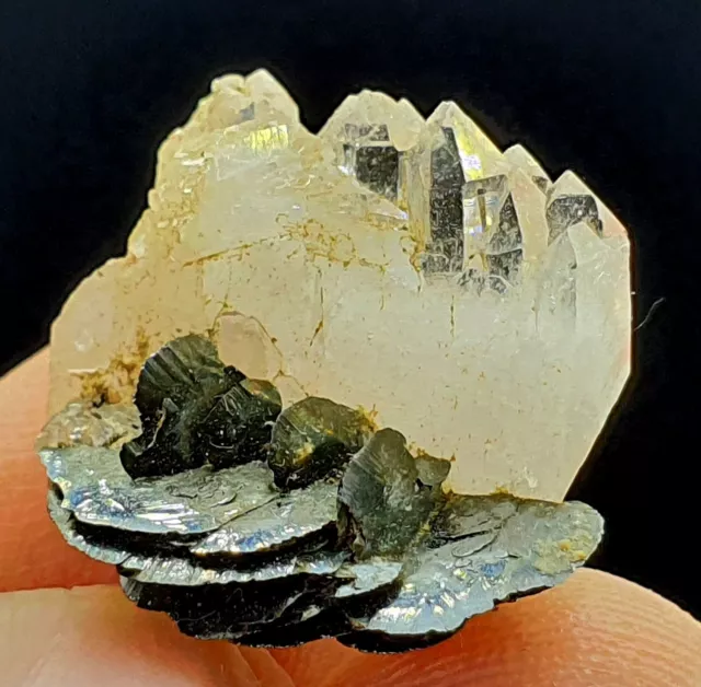 NATURAL RAREST BLACK Hematite With Quartz Crystal From Skardu Pakistan ...
