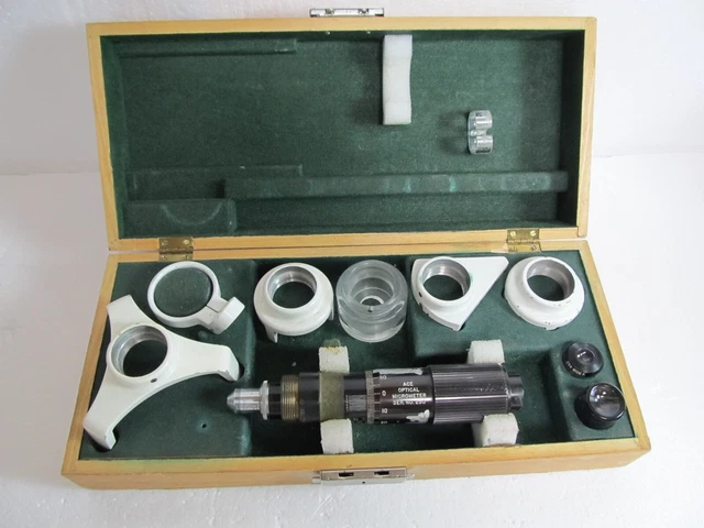 ACE OPTICAL MICROMETER No 250 w/ Additional Parts - AS IS