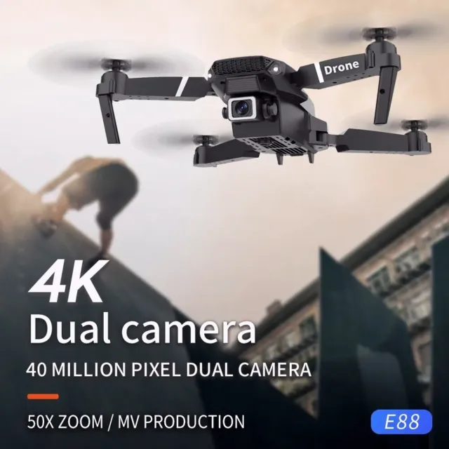 Drone Caméra 4K UHD Wifi  - Quadricoptère Haute Performance - Contrôle Stable