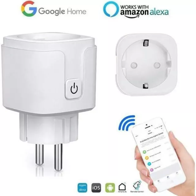 Prise WIFI Intelligente Connectée Compatible Alexa Android Google Apple 16A 20A