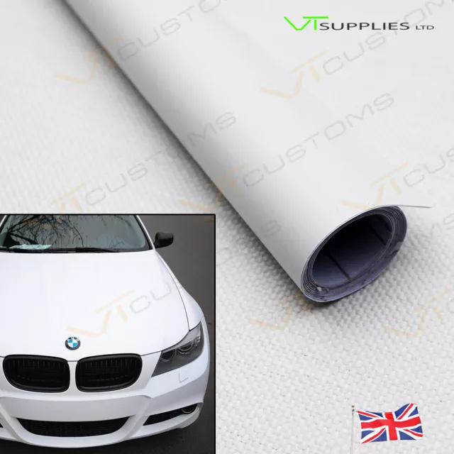 [ Matt White ] Vinyl Wrap Car Film (Air/Bubble Free Matte)  All Vehicle Sizes