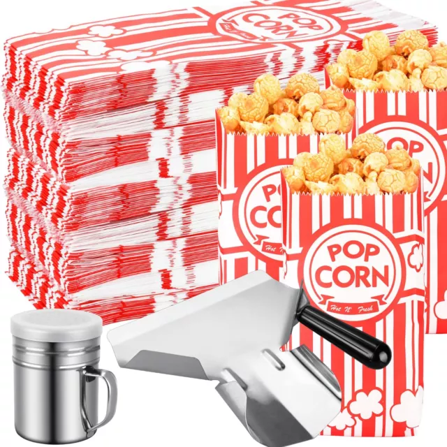 202 PCS Popcorn Bags with Popcorn Scoop and Salt Shaker,1 oz Small Pop Corn B...