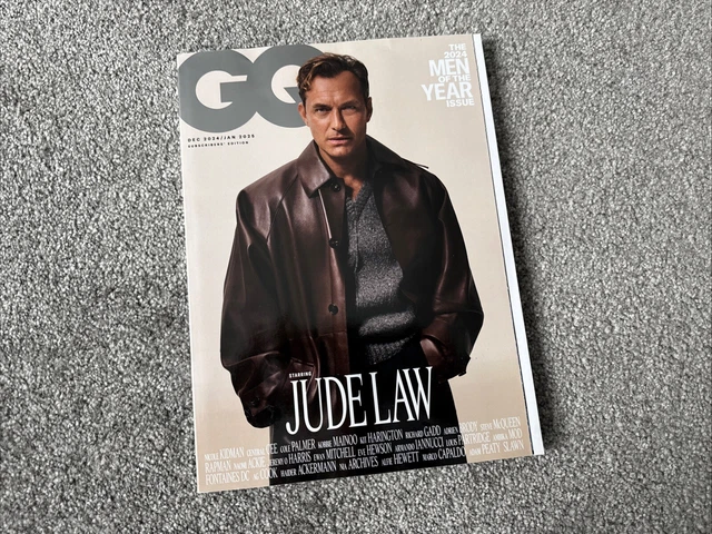 GQ MAGAZINE DECEMBER 2024 / Jan 2025 Jude Law - The Men Of The Year