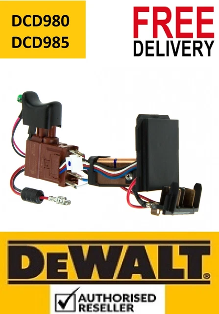 GENUINE DEWALT TRIGGER Switch N384405 For DCD980 DCD985 18v Cordless ...