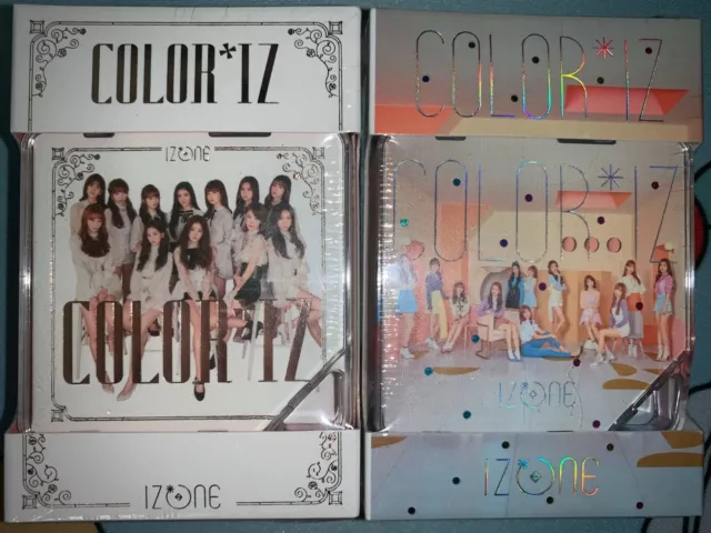 IZ*ONE 1st Mini Album [COLOR*IZ] Kihno Kit (ROSE + COLOR) NEW SEALED IZONE