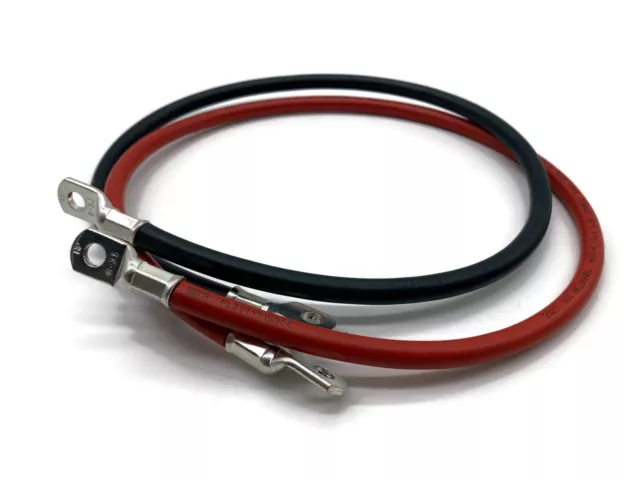 Batteriekabel 35 mm2 75cm mit Ringösen M8 Rot und Schwarz Auto KFZ Kabel 3